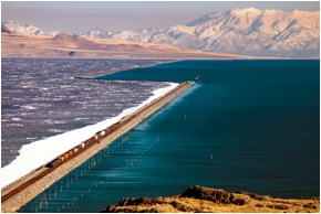 The Great Salt Lake in Utah (Courtesy of Charles Uibel, GreatSaltLakePhotos.com)