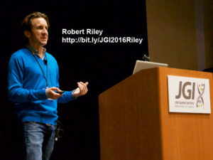 Robert Riley spoke at the 2016 DOE JGI Genomics of Enegry & Environment Meeting. Watch his talk at http://bit/ly/JGI2016Riley.