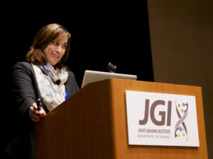 Kelly Wrighton at the 2016 DOE JGI Genomics of Energy & Environment Meeting