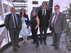 Berkeley Lab Head of Government and Community Relations Don Medley (left) led Team 3 on the Congressional office visits.