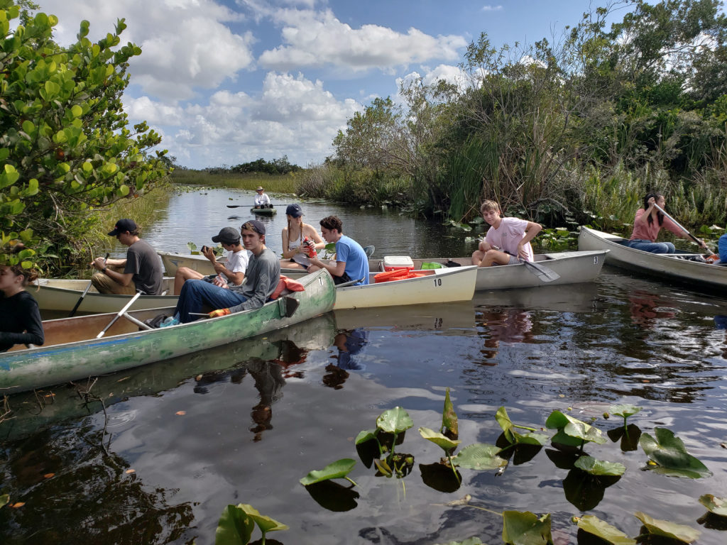 Students in the 2018 Boca Raton Community High School A-Level Advanced International Certificate of Education (AICE) Biology class collected samples from the Arthur R. Marshall Loxahatchee National Wildlife Refuge for the pilot project between the class and the JGI. (Alexander Klimczak)