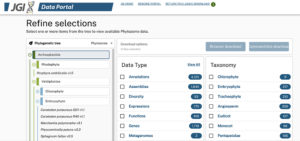 JGI Data Portal screencap