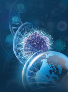 Global diversity of Giant Viruses. Image credit: Zosia Rostomian, LBNL