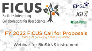 Screencap from the Introducing BioSANS capability webinar hosted by EMSL March 2021
